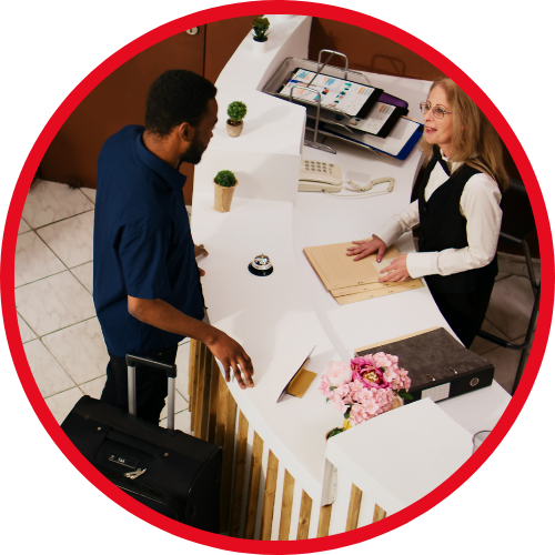 Large Commercial Tier 3, Hotel desk